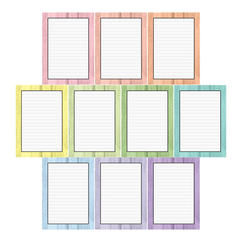 Pastel Barn Wood Journal Card Ephemera