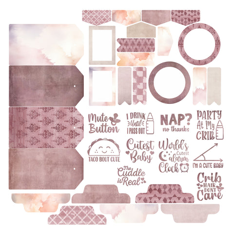 Baby Bliss in Pink Essentials Ephemera