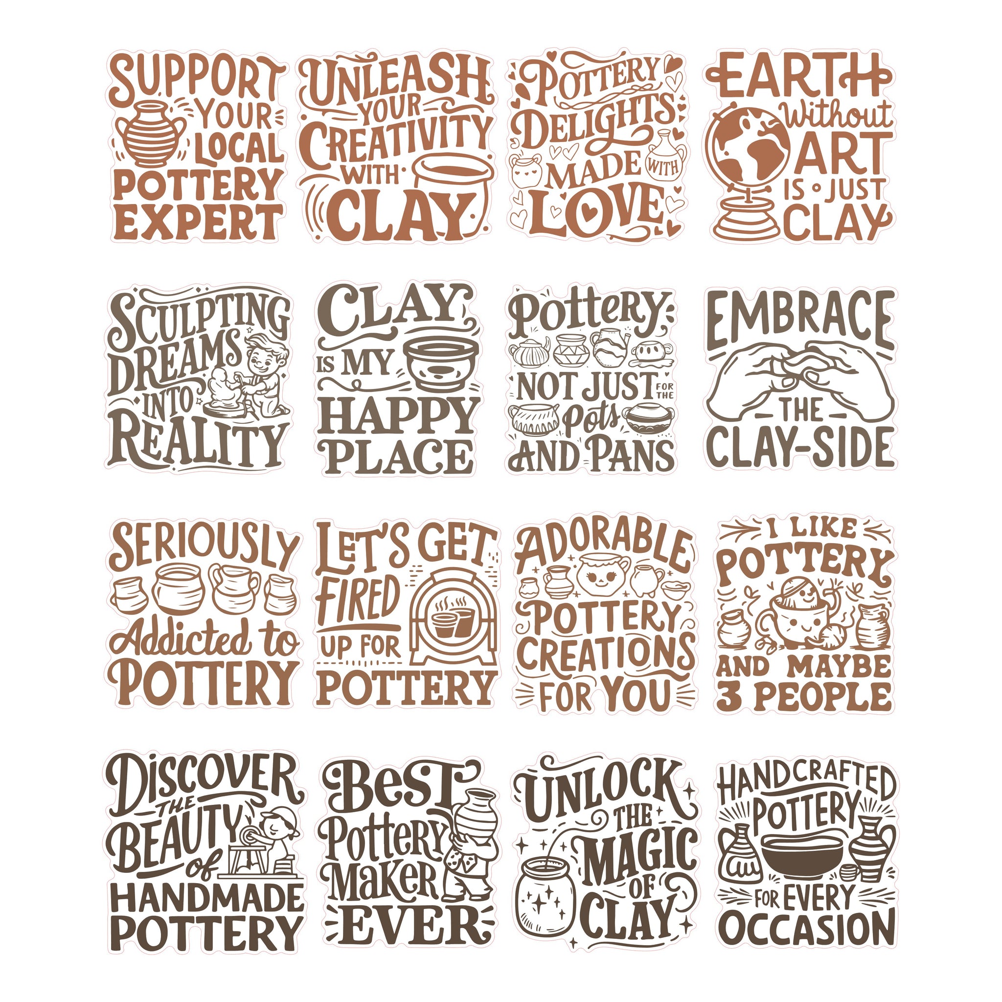 Pottery Phrases Ephemera