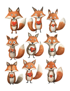 Quirky Love Fox Ephemera
