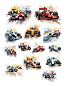 At The Speedway Race Cars Ephemera