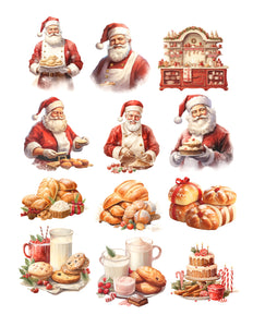 Santa's Sweet Tooth Santa Ephemera