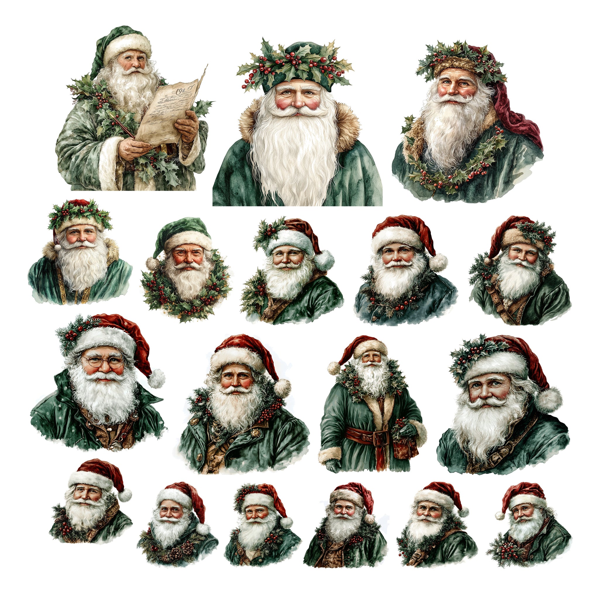 Victorian Christmas Santa Ephemera