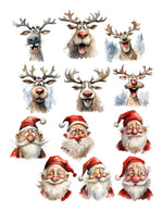 Santa and his Reindeer Ephemera