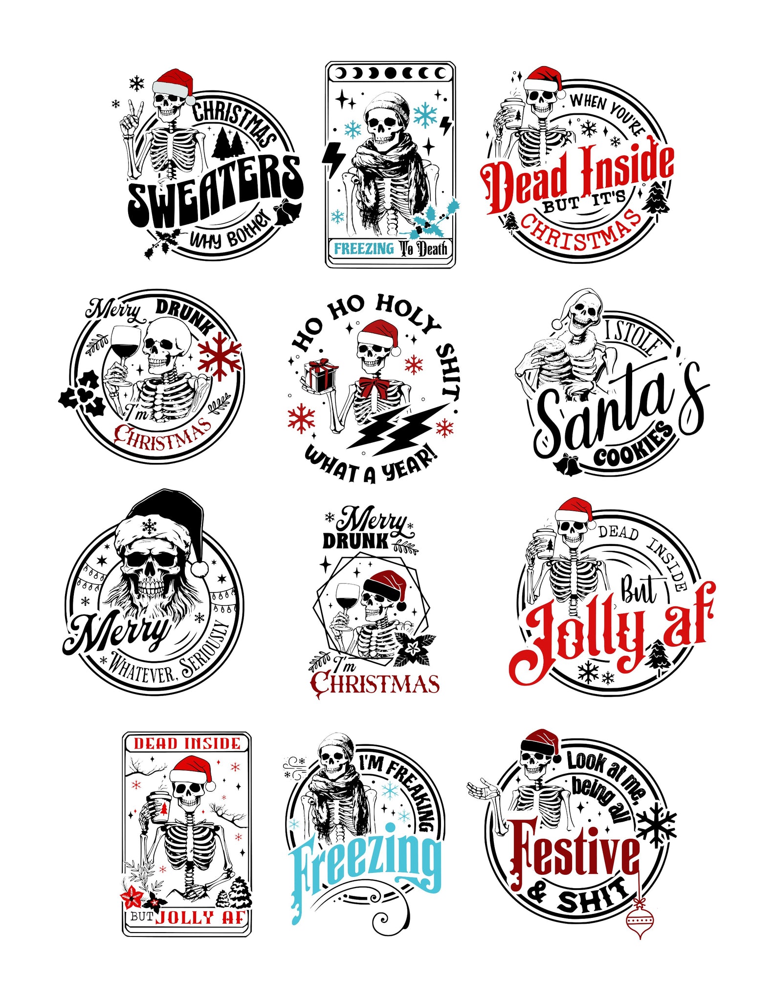 Sassy Christmas Sentiment Pack