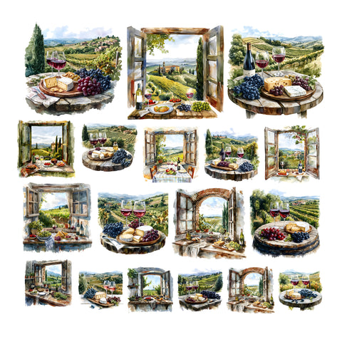 Wine Country Scenes Ephemera