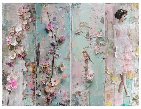 Shabby Chic Bookmark Sheet