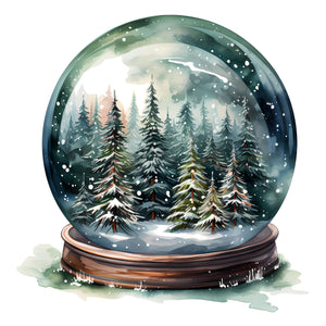 Snow Globe 12x12 Die Cut Wreath