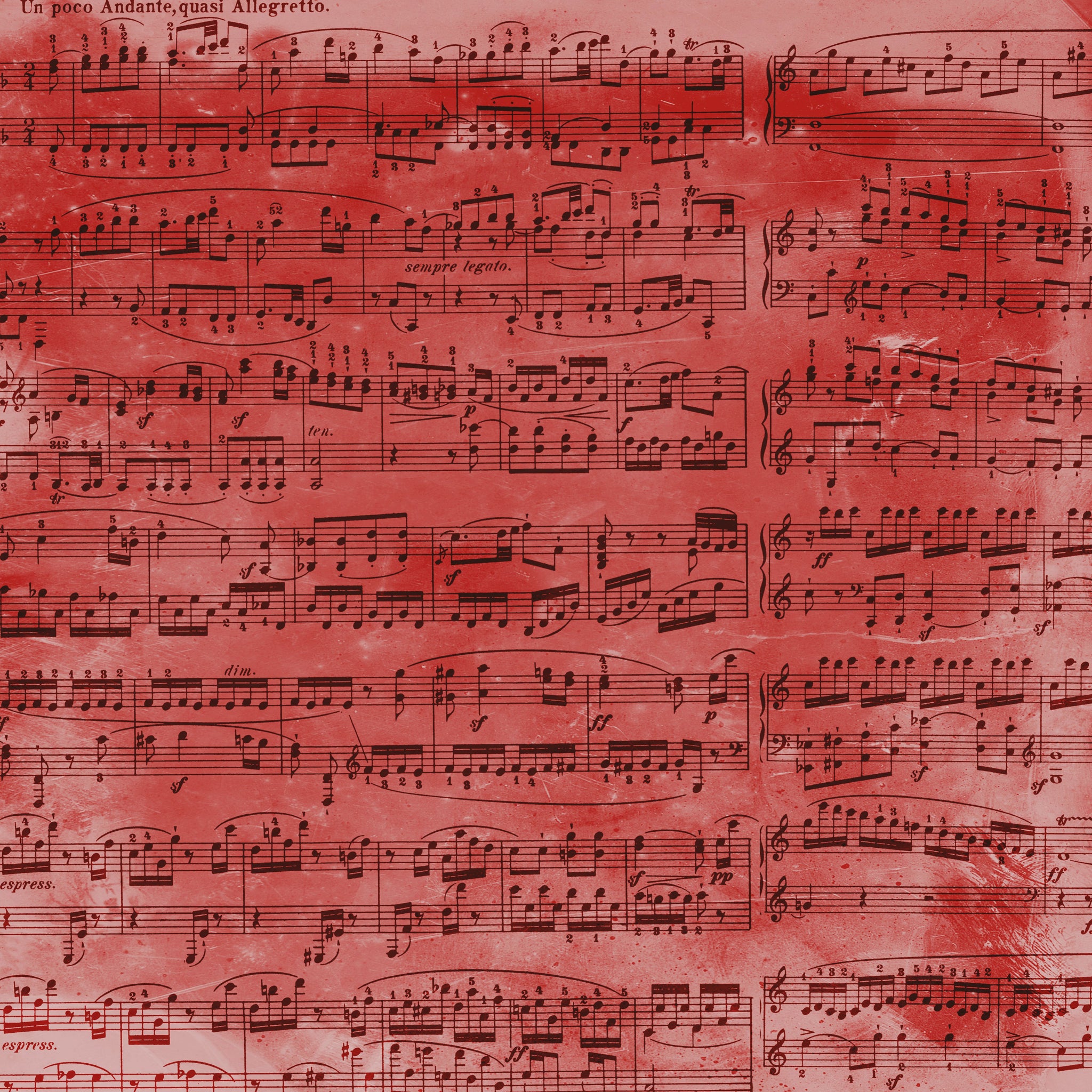 Christmas Music Solid Paper 2