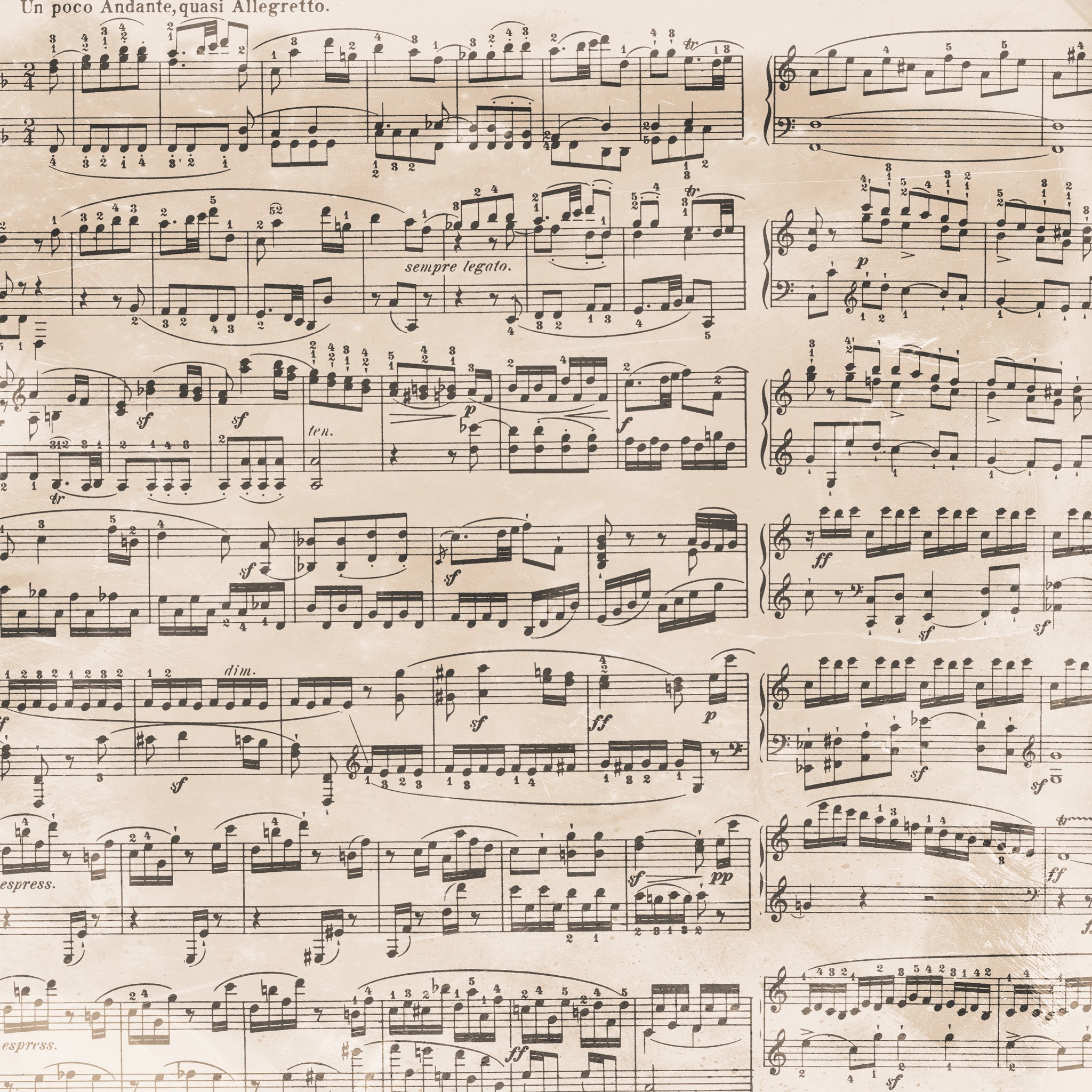 Christmas Music Solid Paper 6