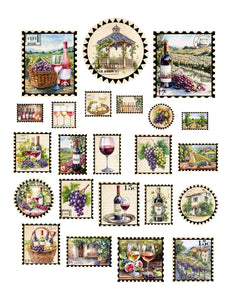 Wine Country Stamps Ephemera