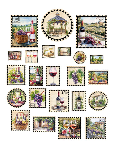 Wine Country Stamps Ephemera