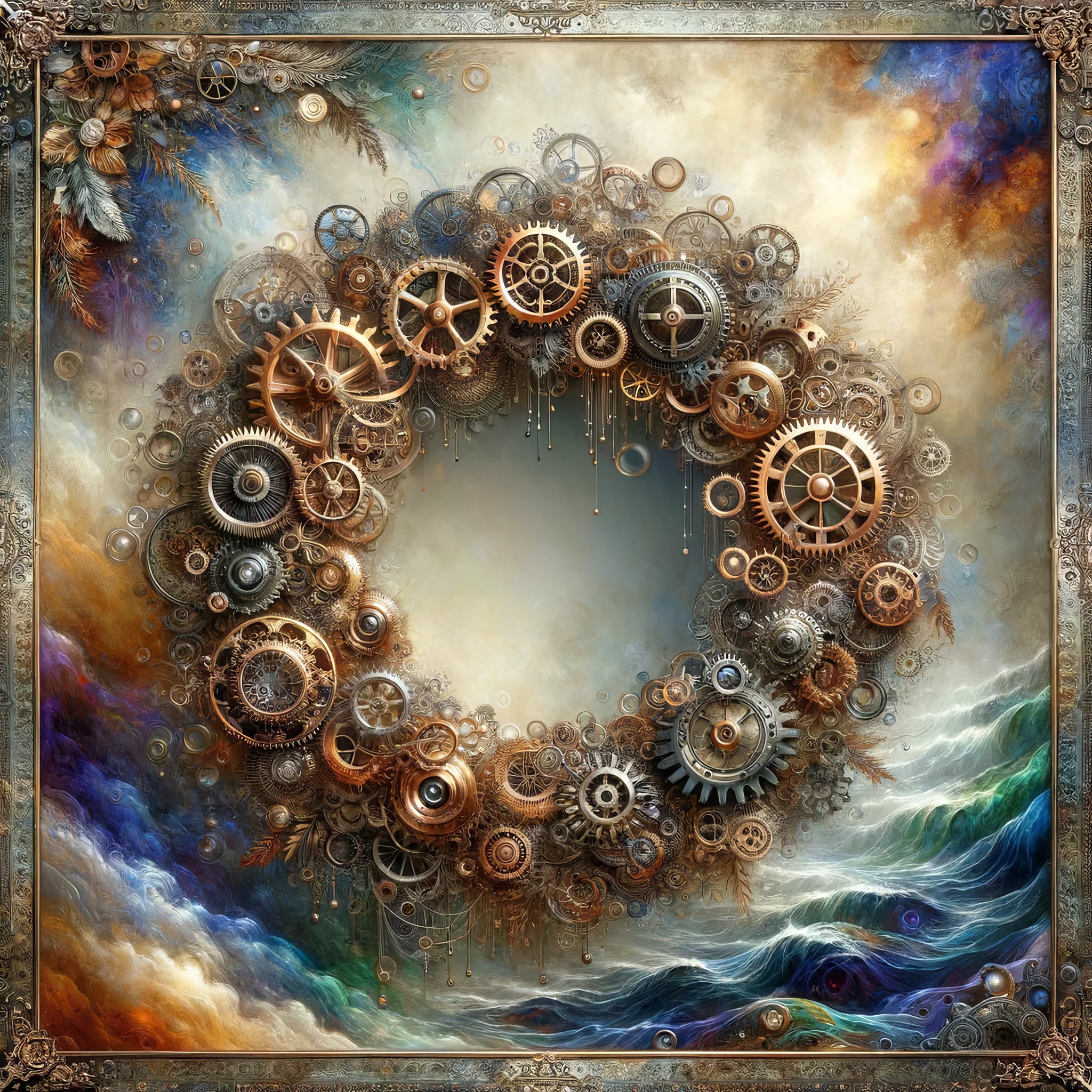 Steampunk Sky Paper 1