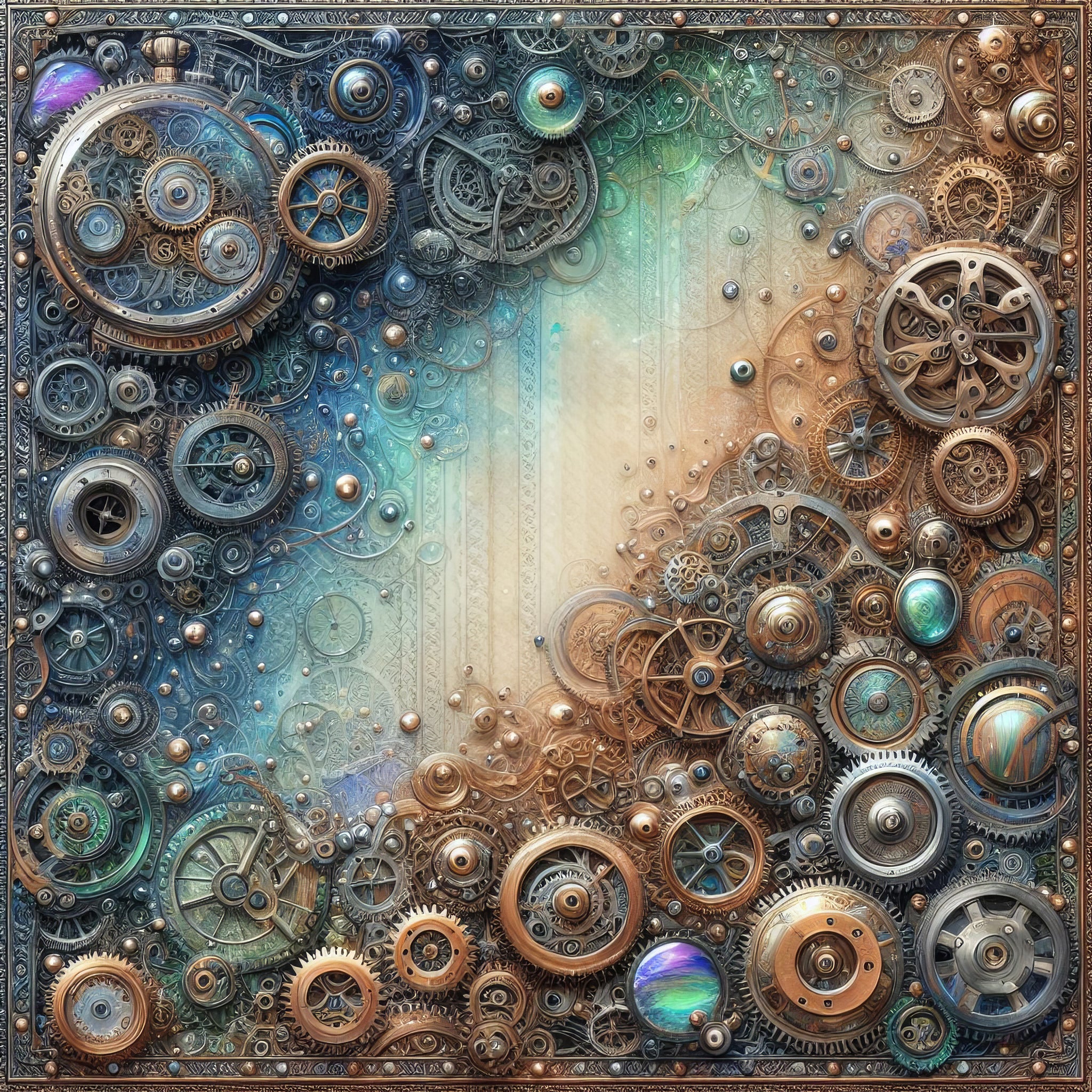 Steampunk Sky Paper 6