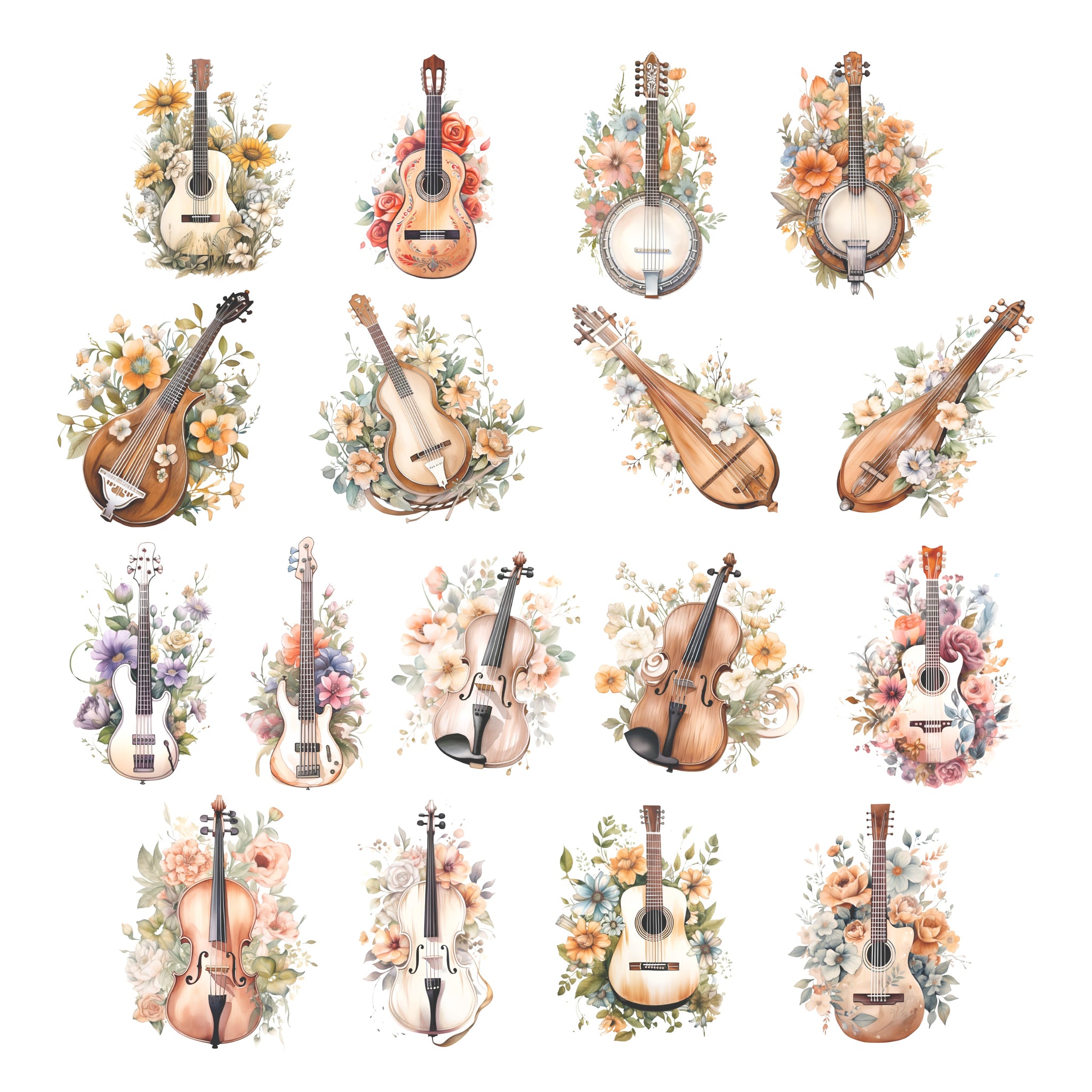 Beauty of Music String Instruments Ephemera