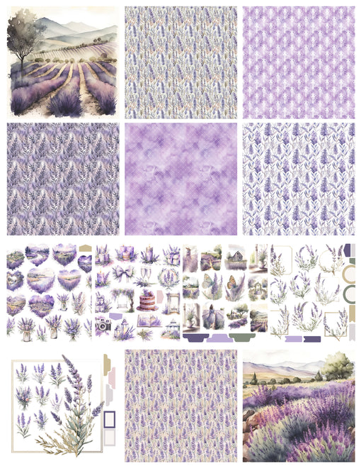September &quot;Lilac Fields&quot; Month Kit