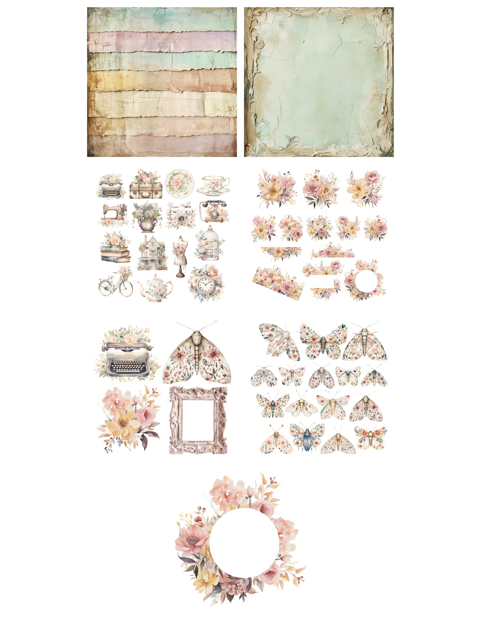 January -Vintage Chic- Virtual Crop