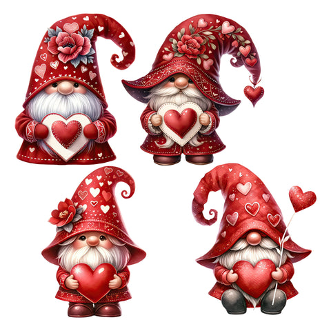 Valentine Gnomes XL Ephemera Pack