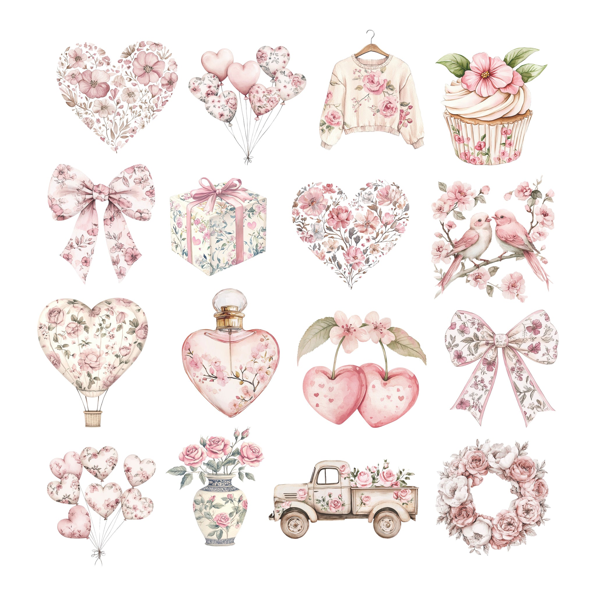 Vintage Valentine Ephemera Pack