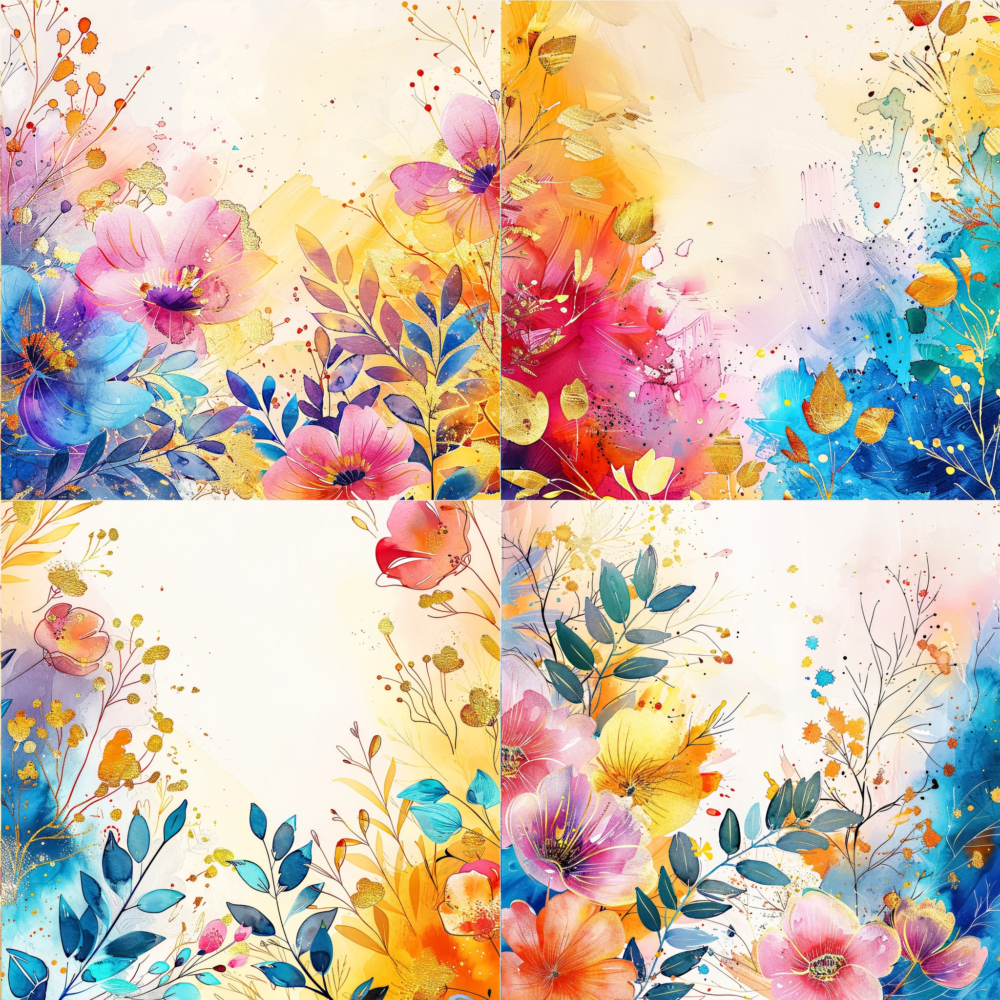 Bright Florals Paper 10