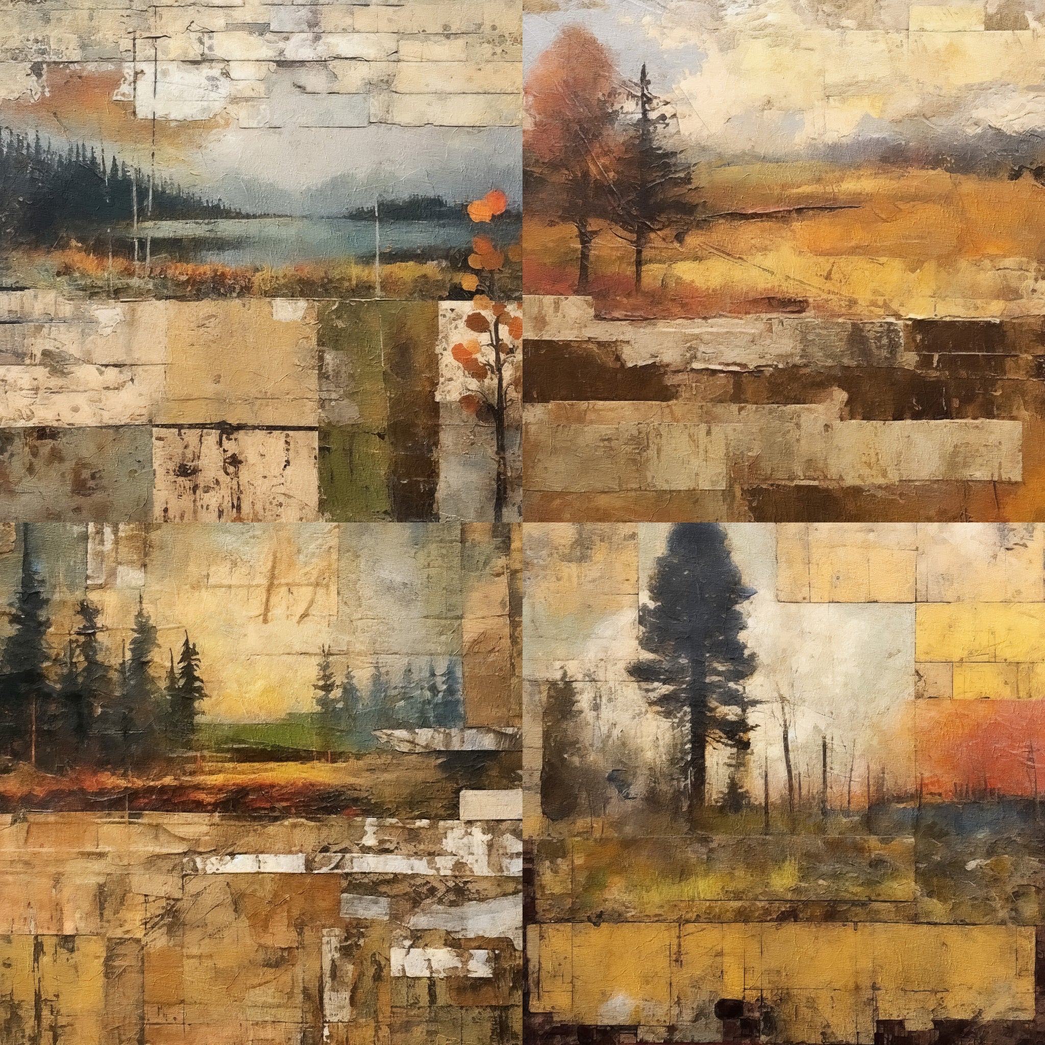 Rustic Fall Collage Paper 10