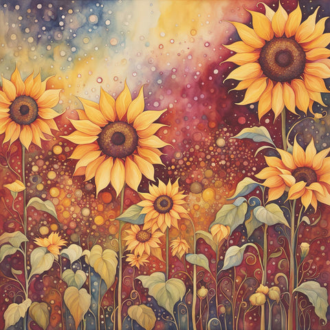 Sunflower Garden Paper 8