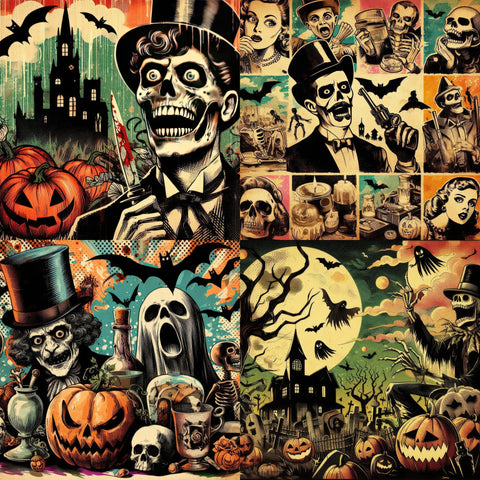 Halloween Pop Art Paper 9