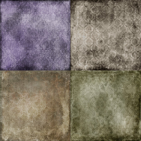 Halloween Damask Paper 9