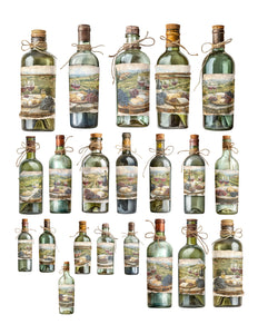 Wine Country Bottles Ephemera