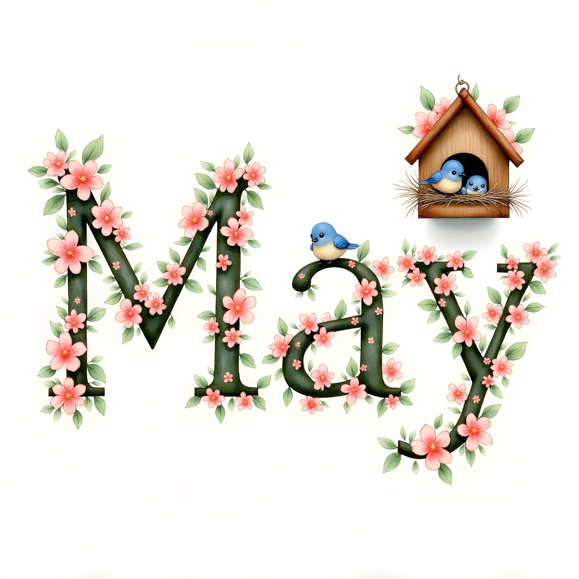 Woodland Calendar May Paper