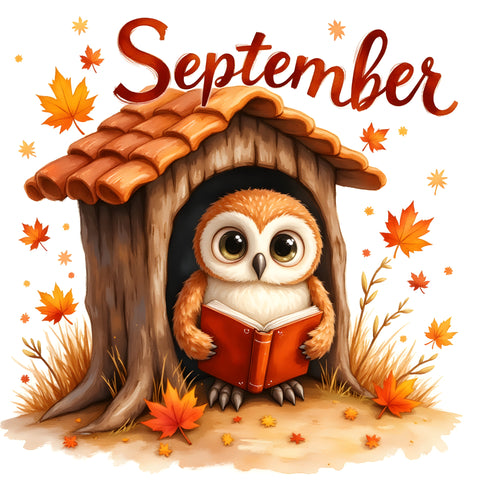 Woodland Calendar September Paper