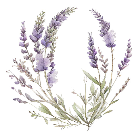 September "Lilac Fields" 12x12 Die Cut Wreath Add On