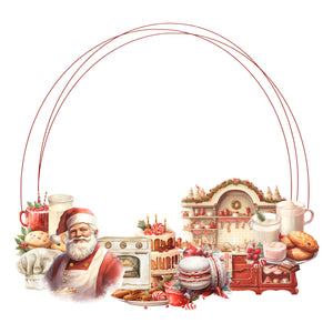 Santa's Sweet Tooth Wreath Ephemera