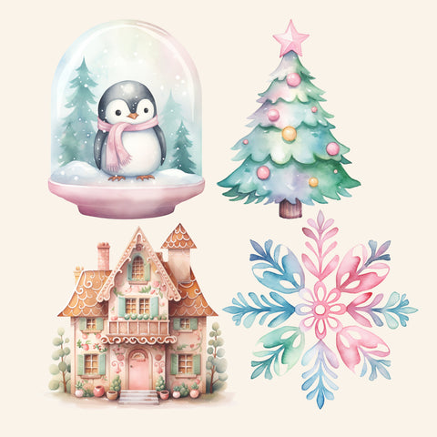 Cotton Candy Christmas XL Ephemera