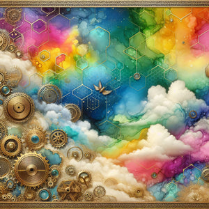 Rainbow Clouds Paper 6
