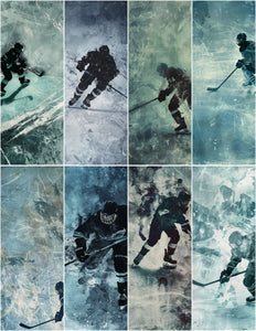 Grunge Hockey 8.5 x 11 Paper Pack