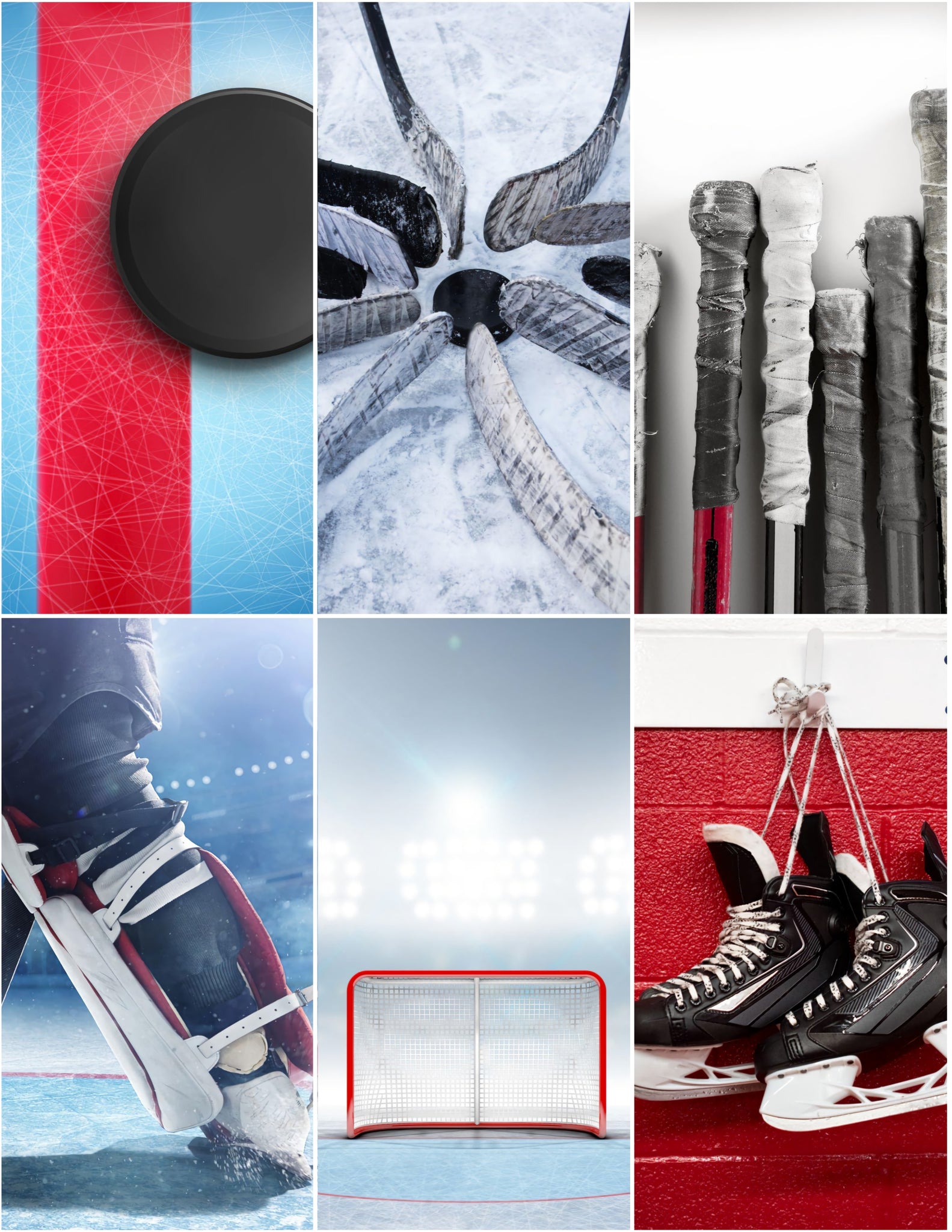 Ice Hockey 8.5 x 11 Paper Pack
