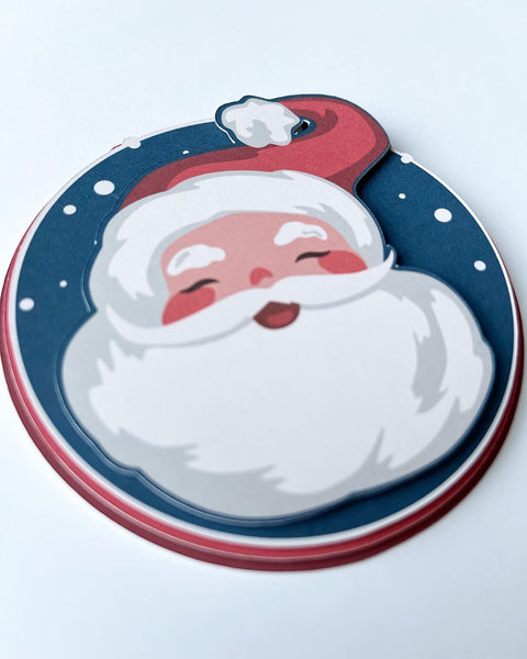 Santa Face Die Cut