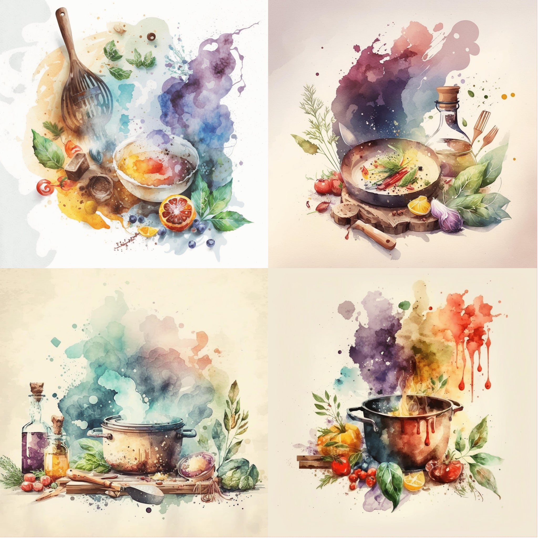Watercolor Cooking Paper 9