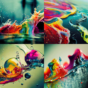 Colorful Water Splashes Paper 9