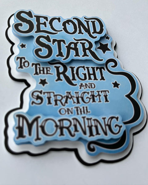 Second Star To The Right Die Cut