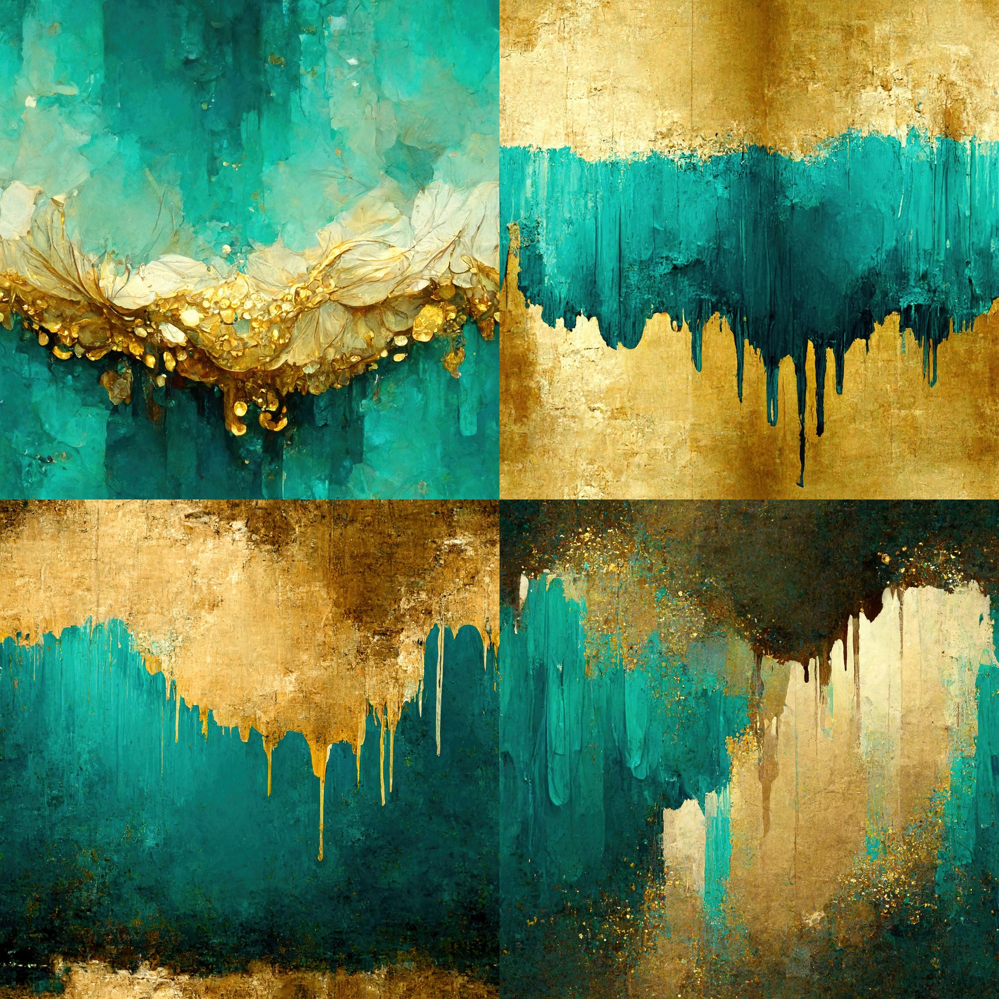 Turquoise & Gold Paper 10