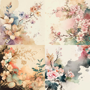 Watercolor Floral Paper 10