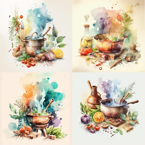 Watercolor Cooking Paper 10