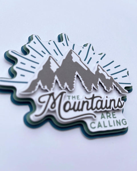The Mountains Are Calling Die Cut