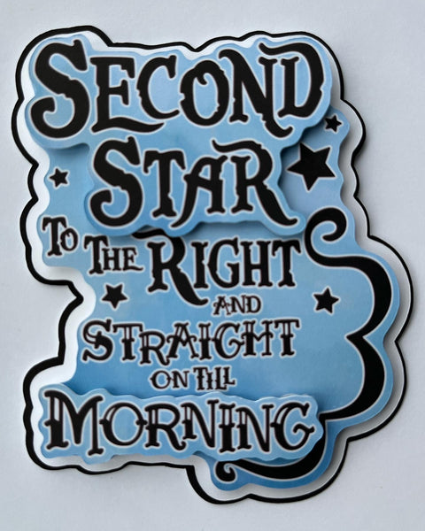 Second Star To The Right Die Cut
