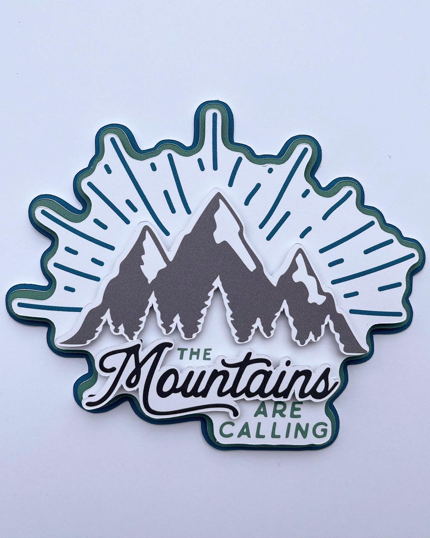 The Mountains Are Calling Die Cut