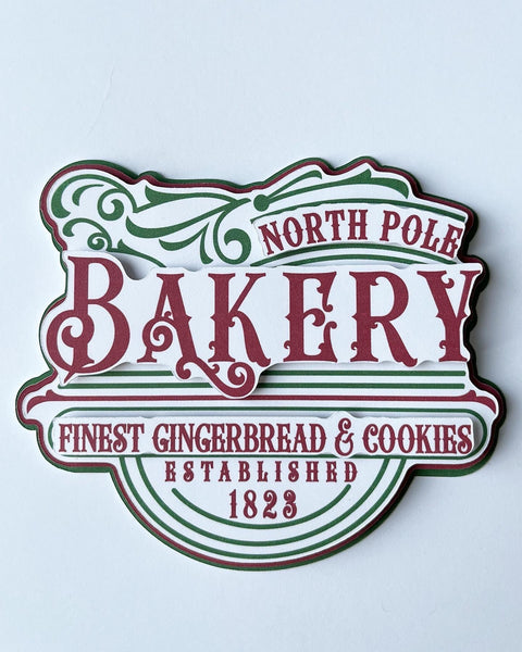 North Pole Bakery Die Cut