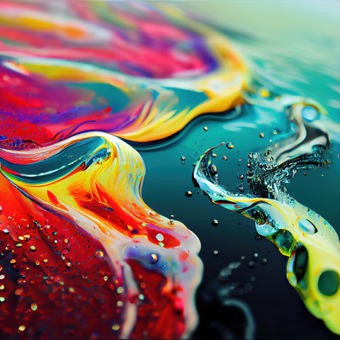 Colorful Water Splashes Paper 2