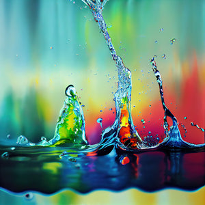 Colorful Water Splashes Paper 3